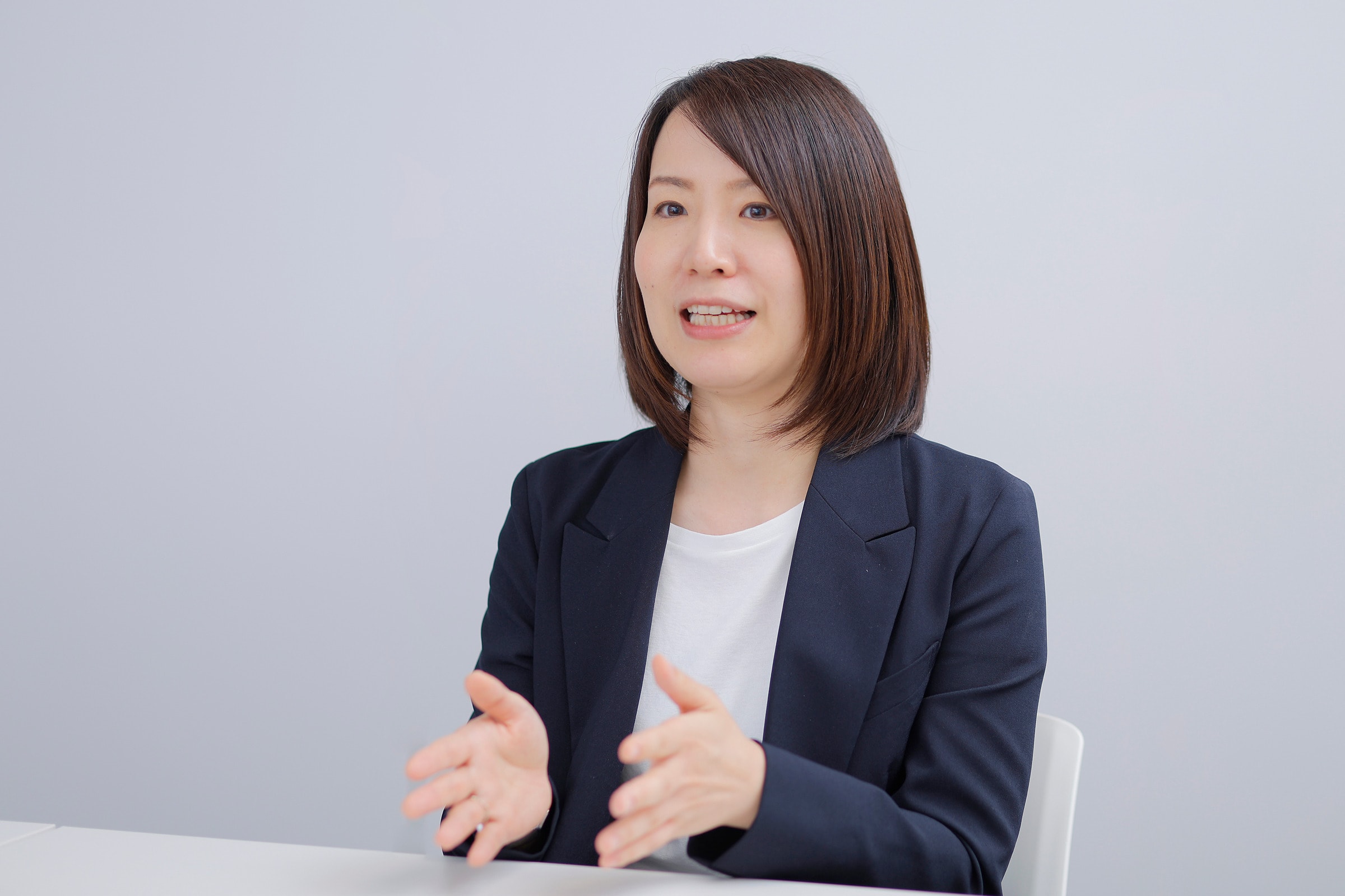 インタビューの様子