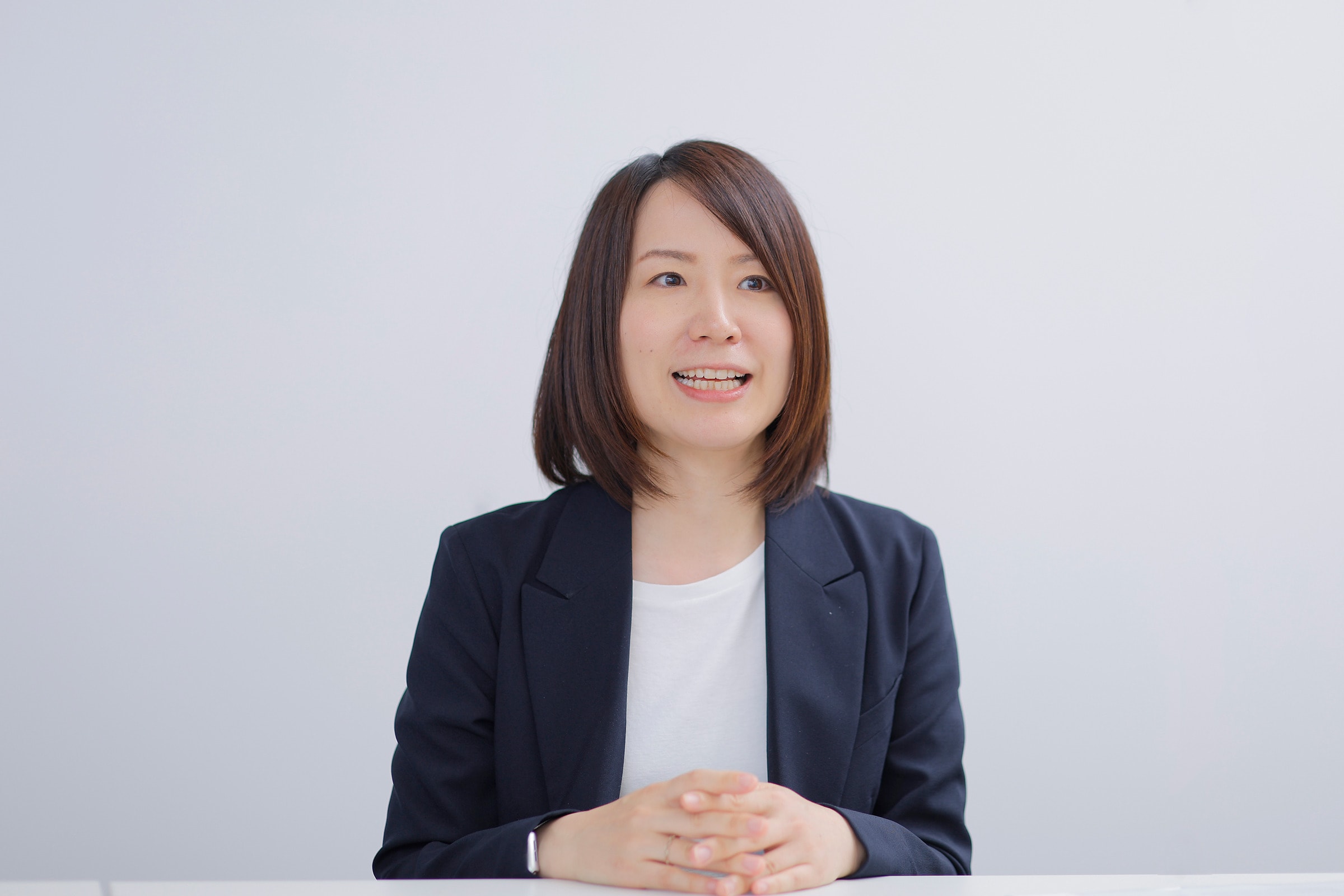 インタビューの様子